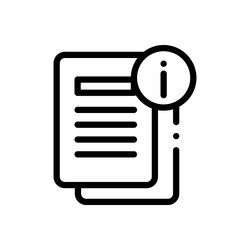 file icon thin linear style design isolated vector image