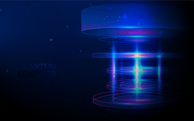 Quantum Data Visualization vector image