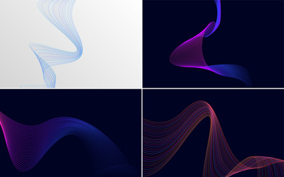 wave curve abstract backgrounds for high-quality vector image
