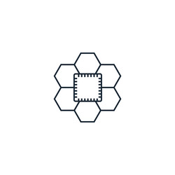 ai pattern creative icon from artificial vector image