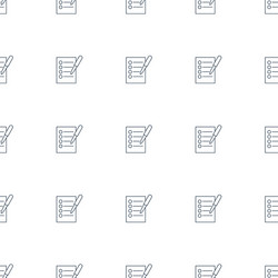 check list icon pattern seamless white background vector image