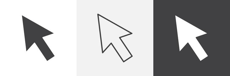 cursor icons graphics pack vector image
