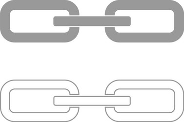 Linked Chain Links Icon vector image