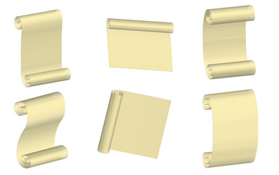 parchment set Vector Image