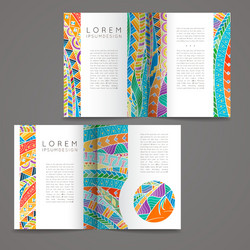 set of design templates brochures in random vector image