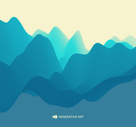 3d wavy background dynamic effect abstract vector image