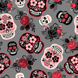 Dia de Muertos Pattern Vector Image