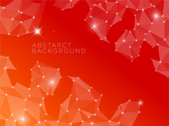 abstract red background made from triangles vector image