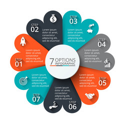 Circular Element for Data Visualization vector image