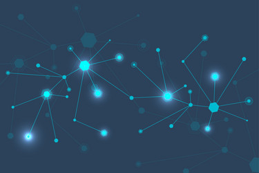 geometric abstract background with connected line vector image