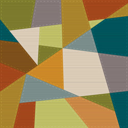 Patchwork Geometric Background vector image