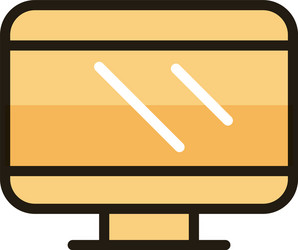 computer monitor device internet web technology vector image