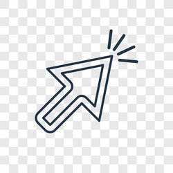 cursor concept linear icon isolated vector image