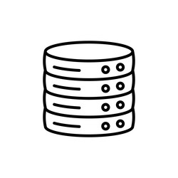 database icon perfect for information storage vector image