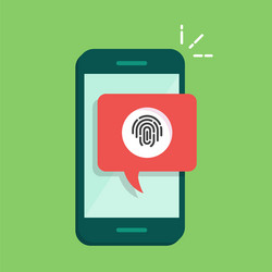 dialog box on the phone with a suggestion to scan vector image