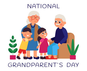 Grandparents Day Celebration Vector Image