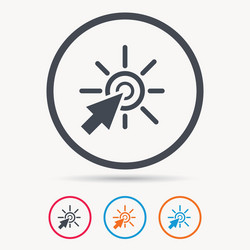Mouse Click Cursor Icon vector image