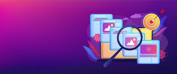 copy optimization concept banner header vector image