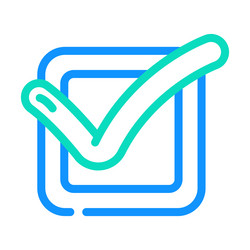 check file color icon vector image