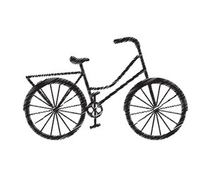 bicycle vehicle retro icon Vector Image