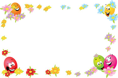 easter frame Vector Image