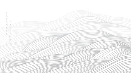 Grey Wave Pattern Background vector image
