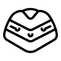 robot head showing artificial intelligence vector image