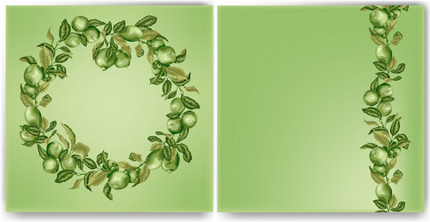 square template with circle frame and vertical vector image