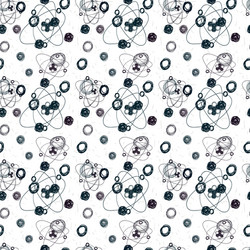 abstract seamless background molecule structure vector image
