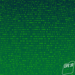 binary code on green background vector