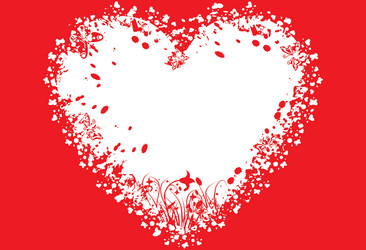 Valentines grunge heart Royalty Free Vector Image