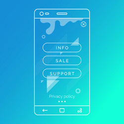 abstract background for mobile applications vector image
