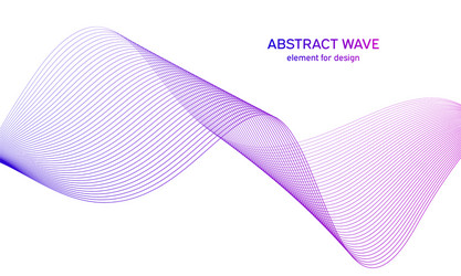 abstract colorful wave element for design vector image