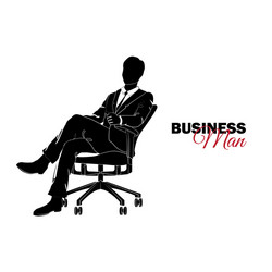 Businessman manager a man in business suit vector