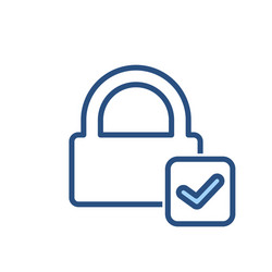 check lock padlock password private secure icon vector image