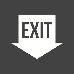 exit vector image
