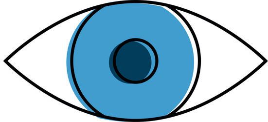 Eye look vision icon Royalty Free Vector Image