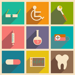 flat with shadow concept and mobile application vector image