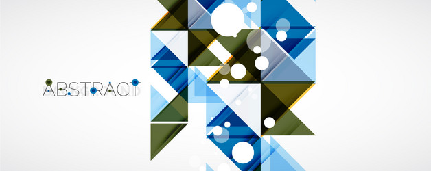 geometric abstract background techno color vector