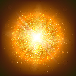 Luminous Particle Burst vector image