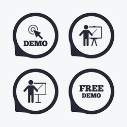 Presentation with Pointer Icon vector image