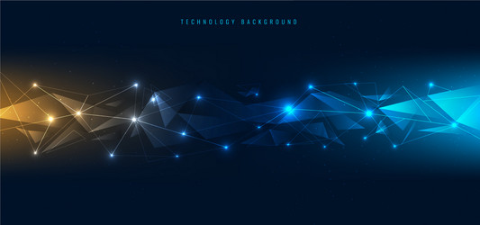 Geometric Network Connection vector image