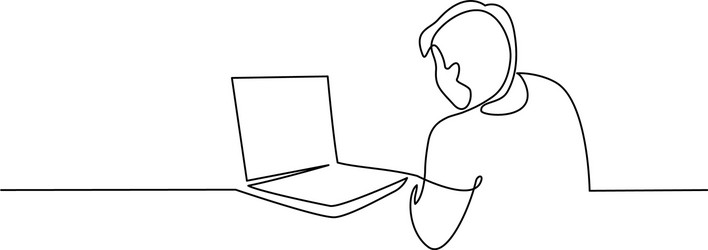 Man Brainstorming - Notebook Sketch vector image