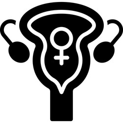 cervix icon international womens day related vector