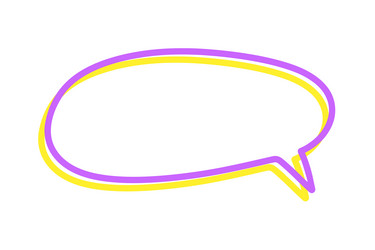 chat speech bubble message text cloud shape vector image