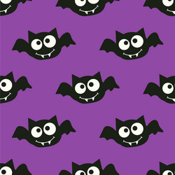halloween pattern with bat vector image