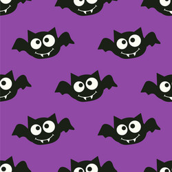 Halloween pattern with bat vector