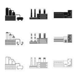 isolated object production and structure icon vector image