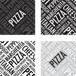 Pizza background vector