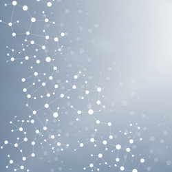 structure molecule and communication dna atom vector image
